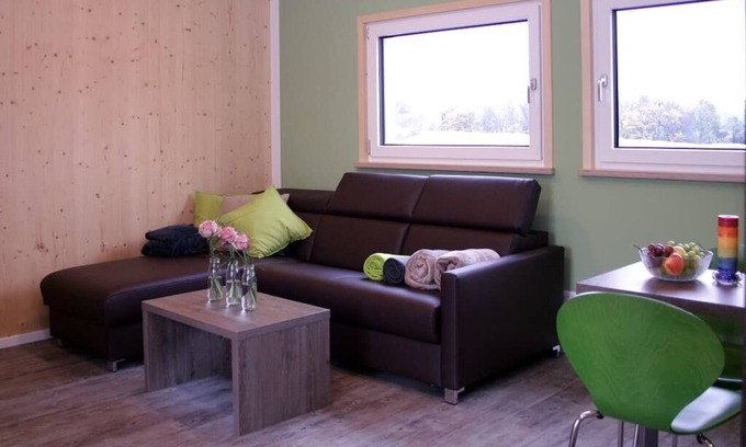 Pilsach Appartement | Chalet (44 m2) entouré de verdure, les animaux domestiques sont les bienvenus