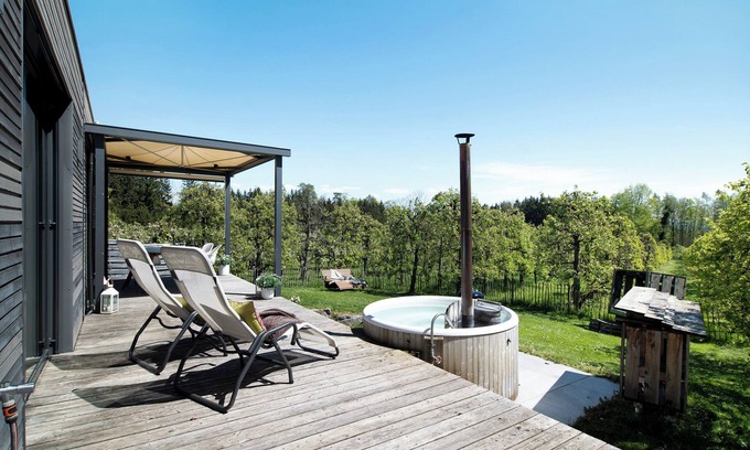 Horgenzell Maison | Chalet 'Bodensee Oberschwaben' avec terrasse privée, jardin privé et Wi-Fi