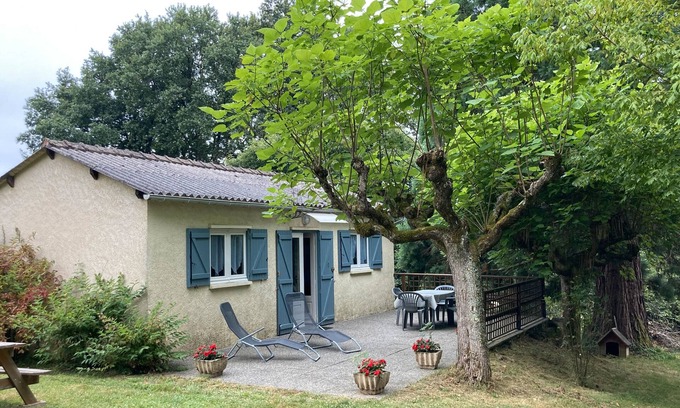Sadroc Maison | Chalet 'Brive' avec terrasse privée, jardin privé et climatisation