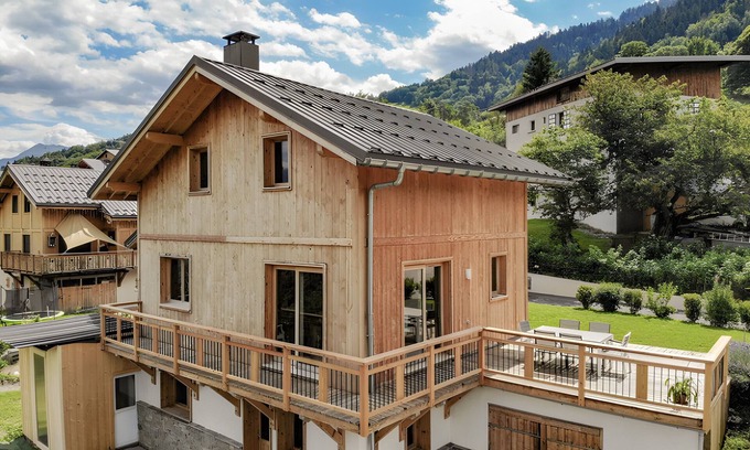 Les Avanchers-Valmorel Chalet De Ski | Chalet "Du Fey" avec vue sur les montagnes, terrasse privée et Wi-Fi