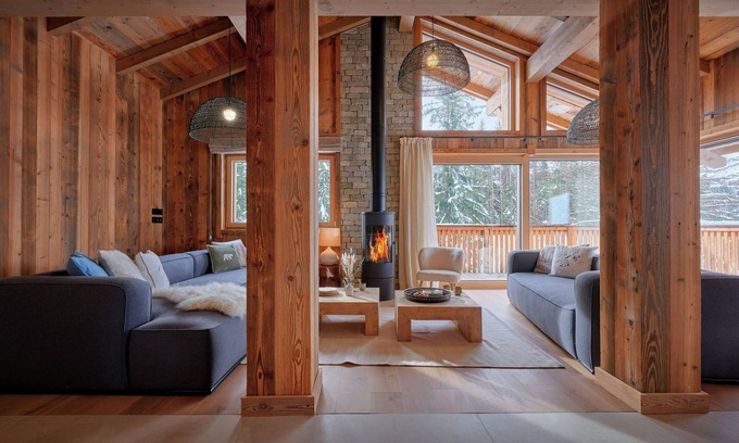 Notre-Dame-de-Bellecombe Chalet De Ski | Chalet Marmot'Inn - séjour pour 10 panorama sur les Aravis - OVO Network