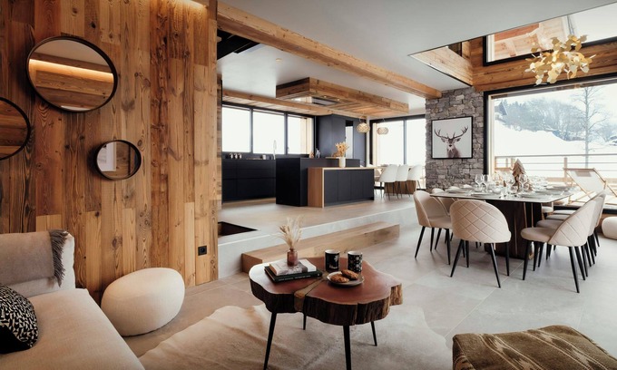 Notre-Dame-de-Bellecombe Chalet De Ski | Chalet 1786 - séjour alpin tout luxe 11p avec piscine - OVO Network