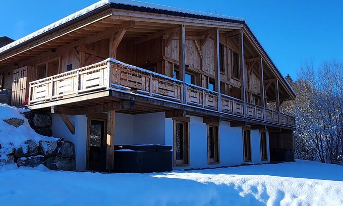 Morillon Chalet De Ski | Chalet neuf Le Criou - Morillon, 12 pers, spa
