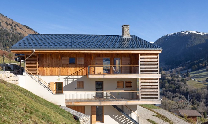 Hauteluce Chalet De Ski | Chalet 'Les Galetas Du Mont Blanc' avec terrasse privée, balcon et Wi-Fi
