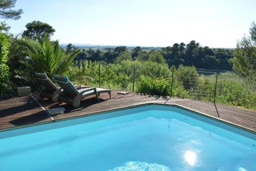 Ventenac-Cabardes Chalet De Ski | Chalet, quiet, with view and pool (at summertime)