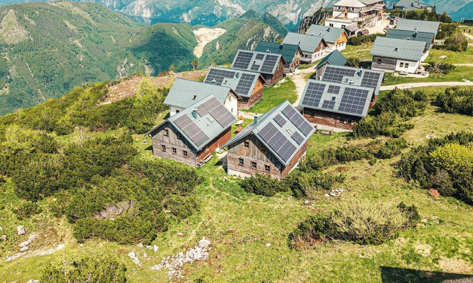 Ebensee Maison | Chalet Traunstein | Sauna | Kitchen | Mountain