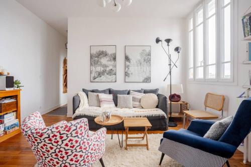 Richebourg - Saint-Clement Maison | Chambre d'hôtes - Arty & Élégante - SDB privée - Central