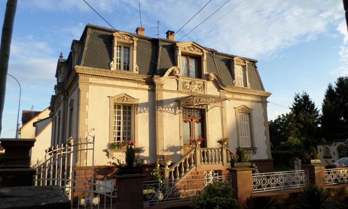 Haguenau Maison | Chambre individuelle à lit double dans une maison de Maître de 1904