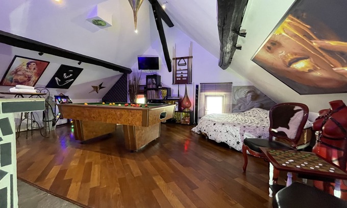 Marolles-en-Hurepoix Maison | Chambre & Lounge Privé
