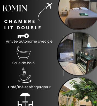 Le Mesnil-Amelot Maison | Chambre privée à 10min de Roissy CDG, au Calme, Parking gratuit