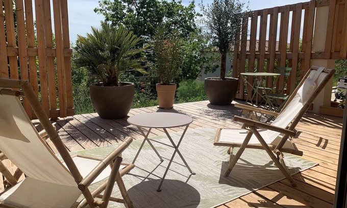 Labastide-Marnhac Villa | Chambre Terrasse Romarin 2 personnes