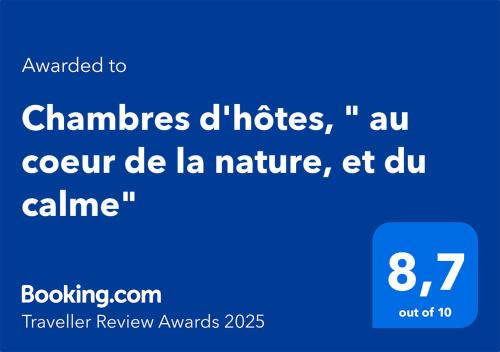 Descartes Lit Et Petit-Déjeuner | Chambres d'hôtes, " au coeur de la nature, et du calme"