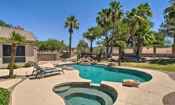 Chandler Maison | Chandler Retreat with Pool, Hot Tub and Grill!