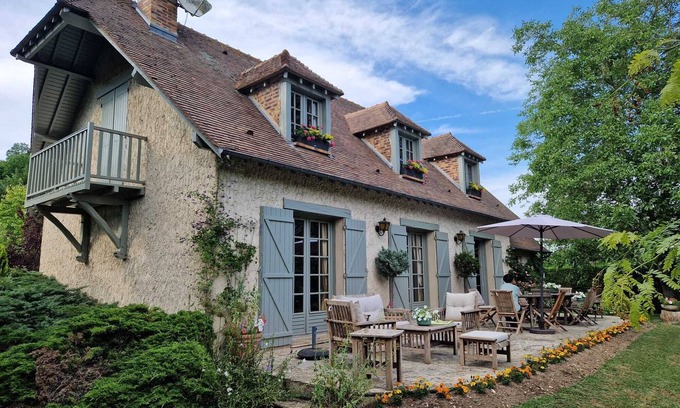 Sainte-Genevieve-les-Gasny Maison | MAISON DE CHARME CALME, 9 pers., 5 CHAMBRES/4 SALLES DE BAINS - 3mn GIVERNY