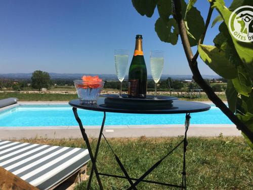Saint-Andre-dʼApchon Maison | Charmant gîte avec terrasse et piscine, ferme familiale, produits locaux, animaux acceptés - FR-1-496-143