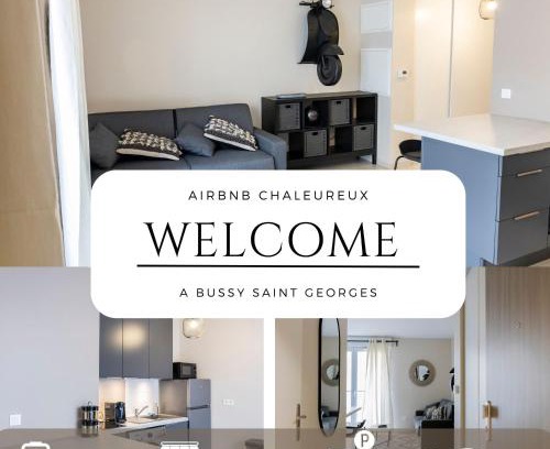 Bussy-Saint-Georges Appartement | Charmant studio en résidence avec parking