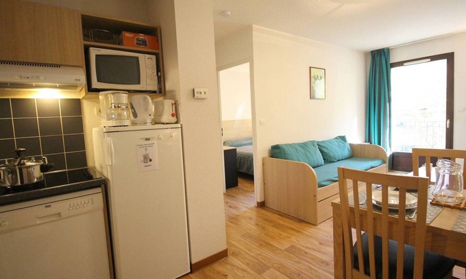 Bagneres-de-Luchon Appartement | Charmant T2 avec balcon, parking et lave-linge près du parc
