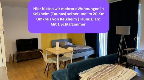 Kelkheim Appartement | Charming 1-Bedroom Apartment with Natural Light and Balcony