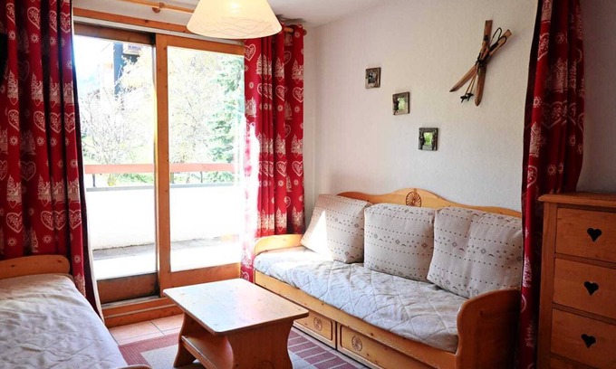 Vallandry Appartement | Charmant 3 pièces près des pistes pour 8 personnes à Vallandry, animaux acceptés