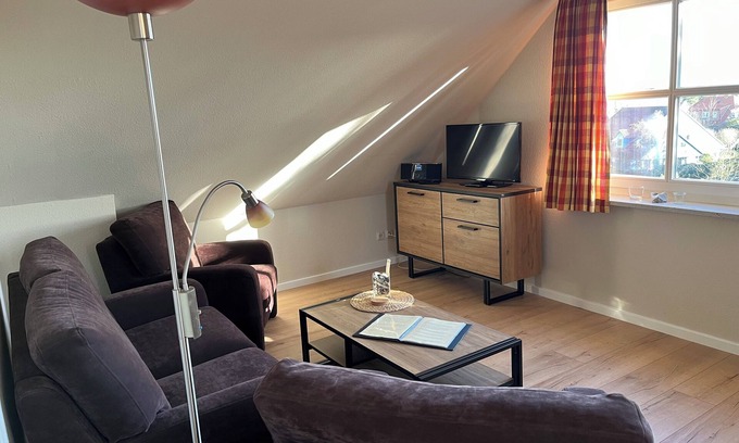 Spiekeroog Appartement | Charming apartment for 4 persons in the house Seeschwalbe up de Dün at TRANPAD 9