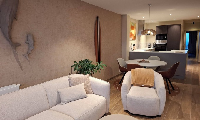 Zeebrugge Appartement | Charming appartment with splendid frontal sea view!
