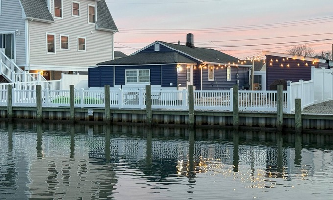 Bayville Maison | Charming Bay Home with Dock, 2-Bedroom, Fire Pit, WIFI, near Beach