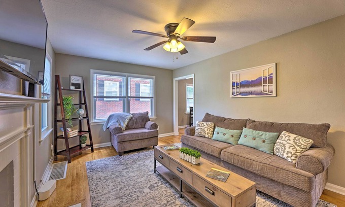 Kanawha City Maison | Charming Charleston Home w/ Yard & Fire Pit!