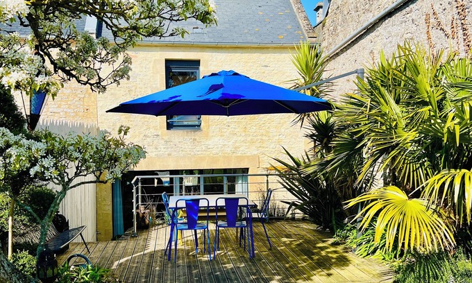 Asnelles Maison | Maison de charme en Normandie à 500m des plages du débarquement avec cheminée