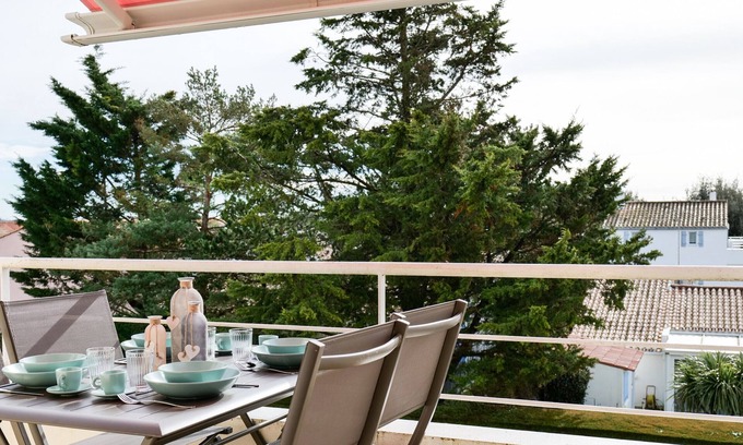 Bourgenay Appartement | Charmant duplex avec piscine proche de la plage de Tanchet