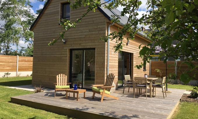Portbail Maison | MAISON DE CHARME OSSATURE BOIS EN BORD DE MER