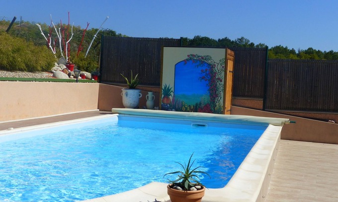 Verteuil-dAgenais Chalet De Ski | Châlet de charme alliant calme et tranquillité avec piscine privée