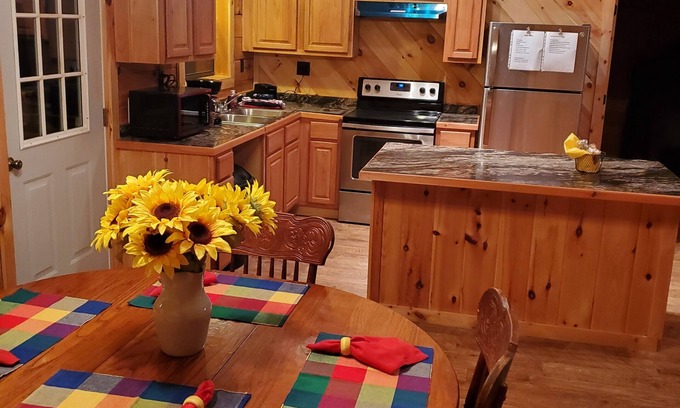Winona Cabine | Charming ranch style log cabin with AC in scenic Winona