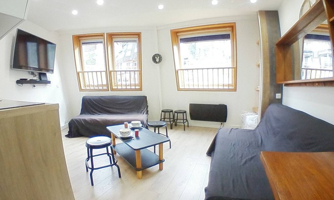 Avoriaz Appartement | Charmant studio rénové, 3/4 pers, au cœur de Morzine, skis aux pieds, proche Village des Enfants