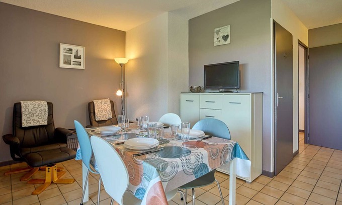 Barbotan-les-Thermes Appartement | Charming T2 with south-facing balcony and wifi in Barbotan
