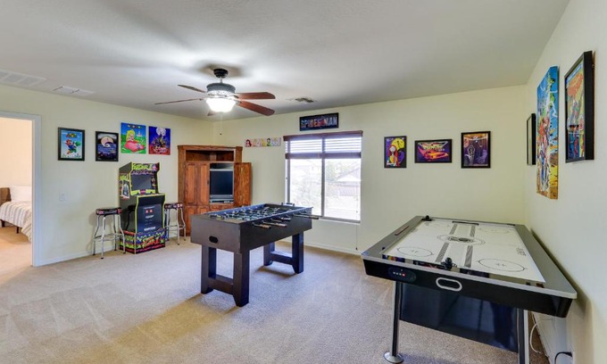 Maricopa Maison | Cheerful Maricopa Gem with Home Theater and Game Room!