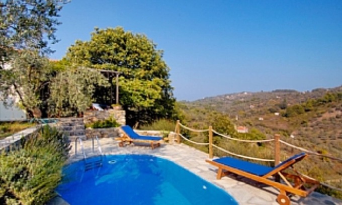 Skopelos Cottage | CHESTNUT TREE COTTAGE PISCINE PRIVÉE RÉGLAGES RURAUX PAISIBLES