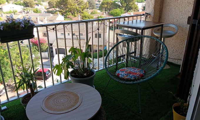 Saint-Cyr-sur-Mer Appartement | Chez karynette type3 proche toutes commodités où il fait bon d y vivre, calme ..