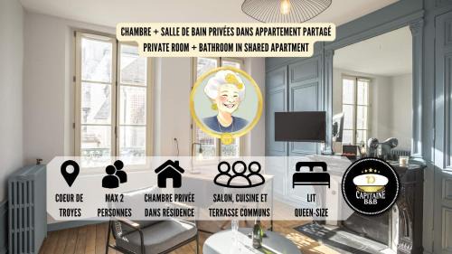 Old Town Appartement | Chez Suzanne 1 - Chambre Privée dans Maison de Ville - Confort - Hypercentre