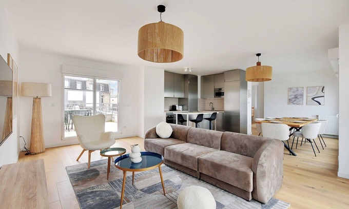 Le Bois Porte de Nogent Appartement | Duplex Chic avec Toit -3Ch/6P- Nogent-sur-Marne