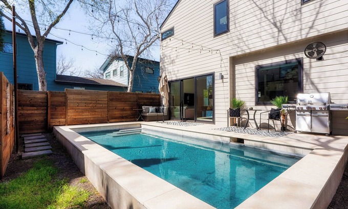 Brentwood Maison | Chic Poolside Escape - Central Austin 4BR + Pool
