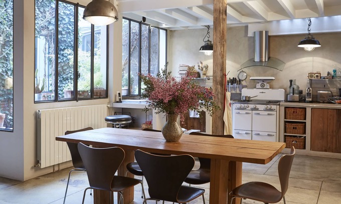 Hopital Saint-Louis Appartement | Chic Spacious Quiet House 125m2 Terrace Heart of Paris Canal St Martin 2 BR A/C