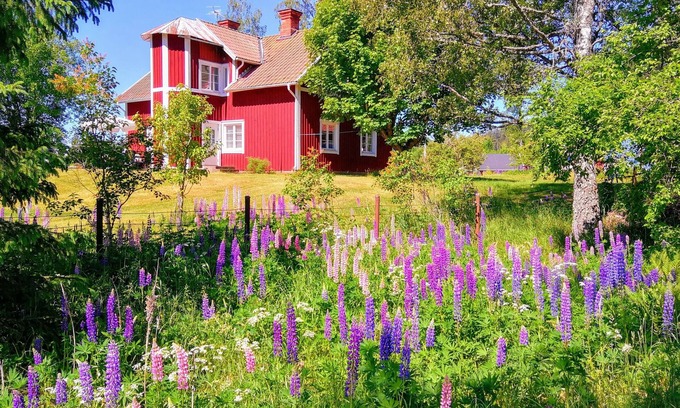 Vetlanda Cottage | Grande maison près du lac avec une chaloupe - pour 2 familles