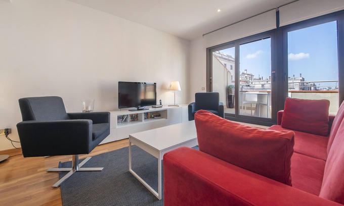 Eixample Appartement | CENTRE VILLE - sur le Paseo de Gracia avec terrasse privée; buidling historique