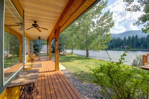 Thompson Falls Maison | Clark Fork Riverfront Home with Dock!