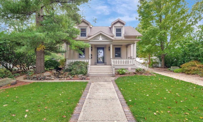 Champaign Maison | Classic Craftsman House w/ Magical Backyard