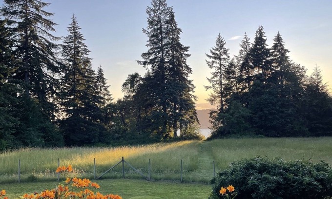 Vashon Island Maison | Retraite paisible de 10 acres sur l'île de Vashon avec vue sur l'eau et les montagnes olympiques