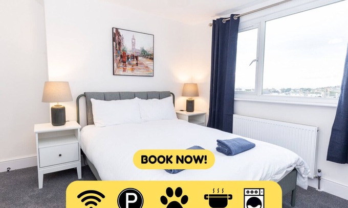 St Leonards-On-Sea Appartement | Coastal Charm 1BR Flat near the Sea Street Parking