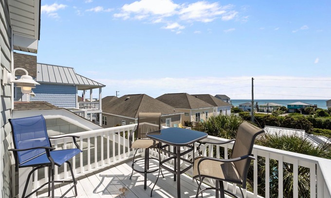Surf City Maison | Coastal Escape, Pool, Elevator—Salty Pause