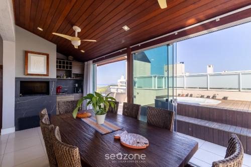 Campeche Leste Appartement | Cobertura c/Jacuzzi em cond. pé na areia VIC0401
