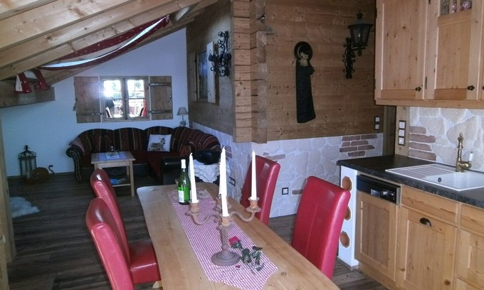 Luft Appartement | appartements Confort « Liesl » et piscine avec une vue fantastique dans le style alpin